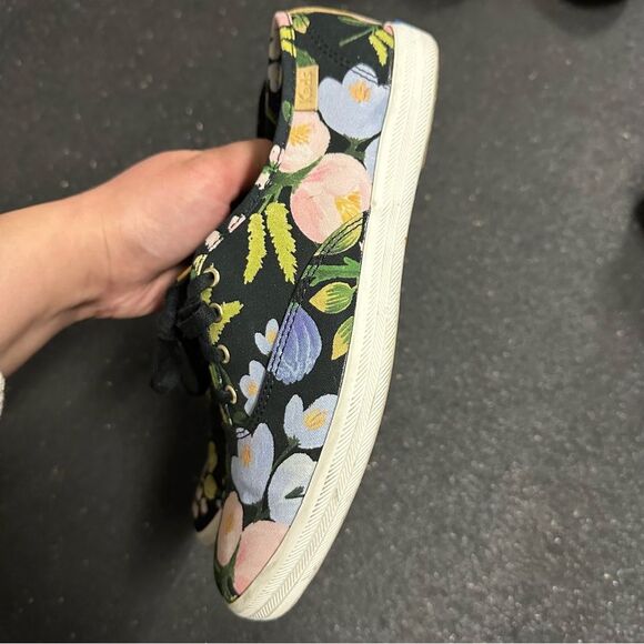 Rifle Paper Co. x Keds black floral tennis shoes - Picture 10 of 11